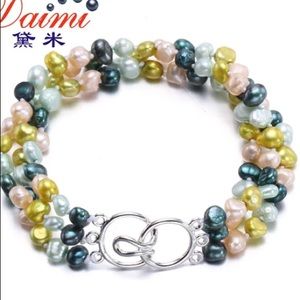 Triple pearl bracelet